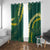 Hawaii Puakenikeni - Maile Lei Window Curtain Sage Green