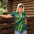 Hawaii Puakenikeni - Maile Lei Women Polo Shirt Sage Green