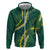 Hawaii Puakenikeni - Maile Lei Zip Hoodie Sage Green