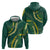 Hawaii Puakenikeni - Maile Lei Zip Hoodie Sage Green