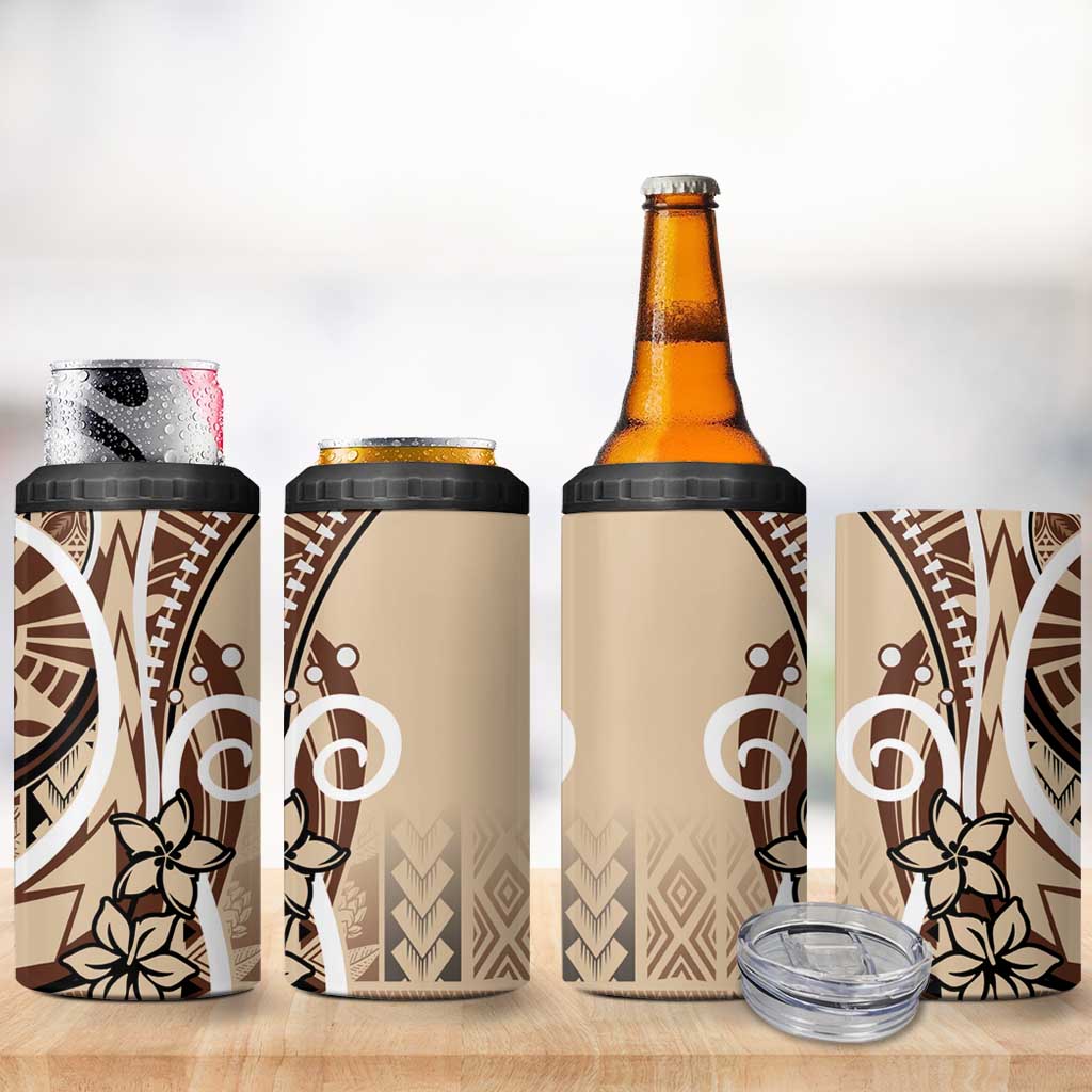 Samoa Siapo Classic Motif 4 in 1 Can Cooler Tumbler Manuia le tutoatasi o Samoa Independence