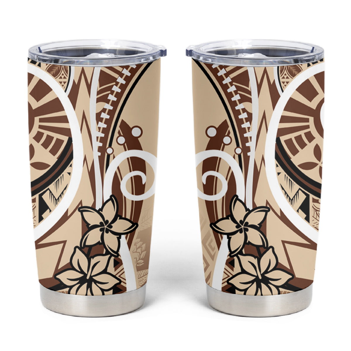 Samoa Siapo Classic Motif Tumbler Cup Manuia le tutoatasi o Samoa Independence