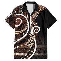 Samoa Siapo Classic Motif Family Matching Short Sleeve Bodycon Dress and Hawaiian Shirt Manuia le tuto’atasi o Samoa Independence Black Style