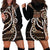 Samoa Siapo Classic Motif Hoodie Dress Manuia le tuto’atasi o Samoa Independence Black Style