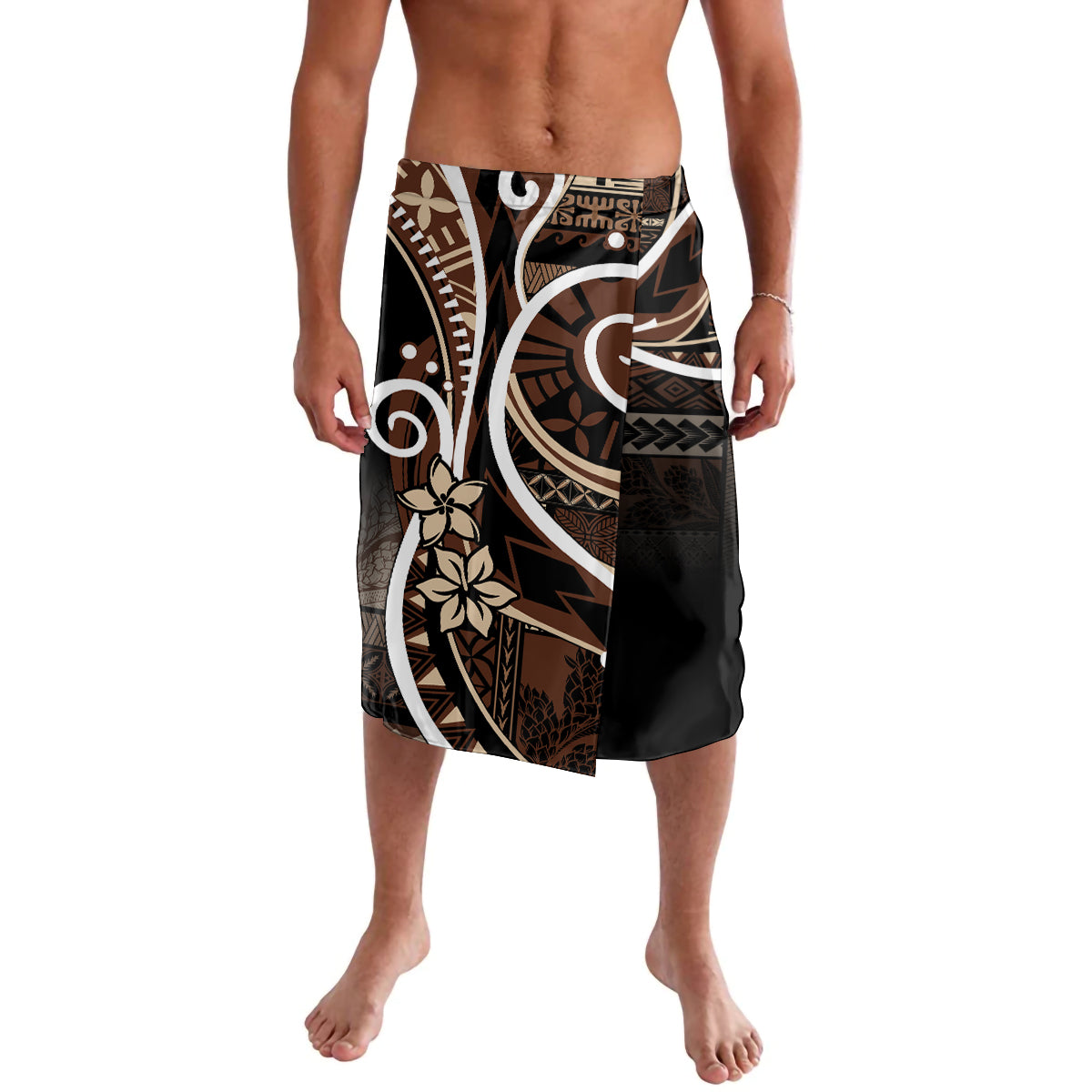 Samoa Siapo Classic Motif Lavalava Manuia le tuto’atasi o Samoa Independence Black Style