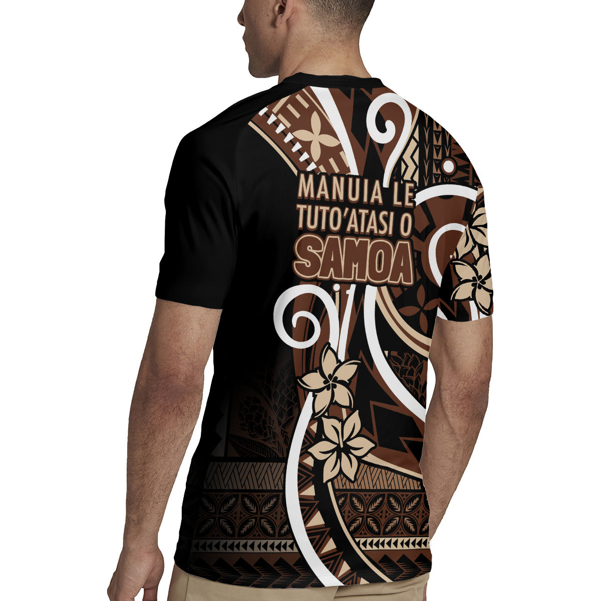 Samoa Siapo Classic Motif Rugby Jersey Manuia le tuto’atasi o Samoa Independence Black Style