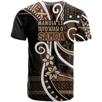 Samoa Siapo Classic Motif T Shirt Manuia le tuto’atasi o Samoa Independence Black Style