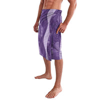 Polynesian Tribal Pattern Patchwork Picturesque Lavalava Deep Violet