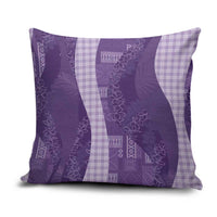 Polynesian Tribal Pattern Patchwork Picturesque Pillow Cover Deep Violet