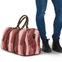 Polynesian Tribal Pattern Patchwork Picturesque Travel Bag Crimson