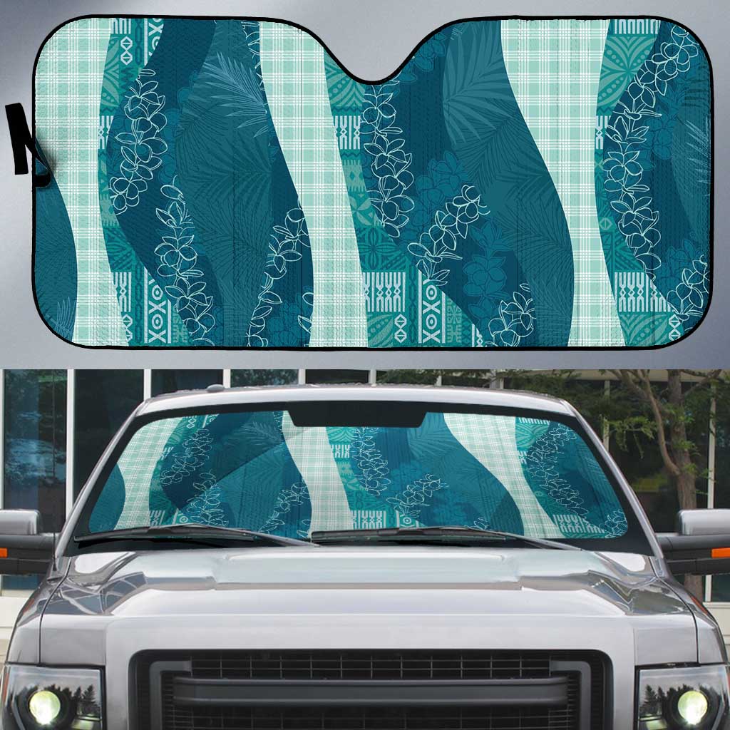 Polynesian Tribal Pattern Patchwork Picturesque Auto Sun Shade Oceanic