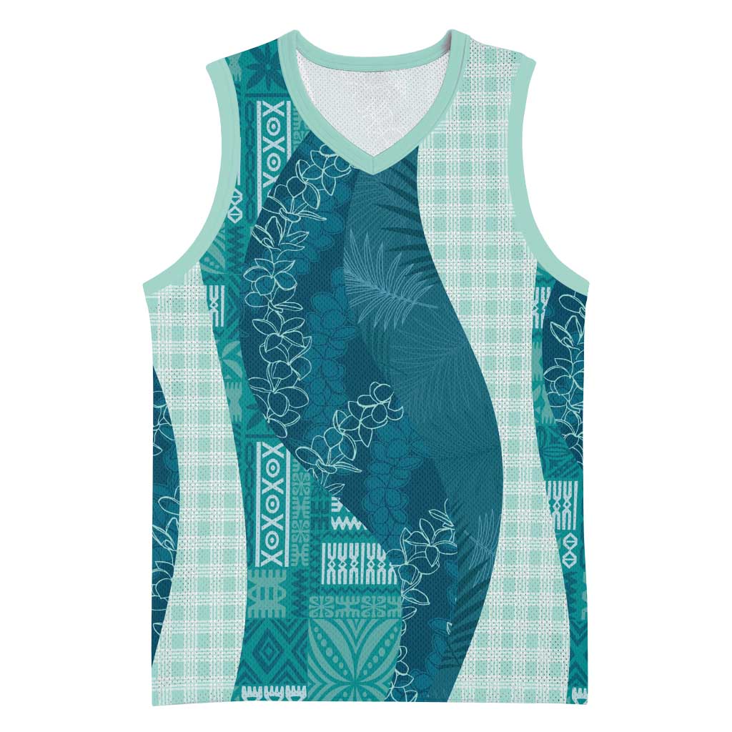 Polynesian Tribal Pattern Patchwork Picturesque Basketball Jersey Oceanic