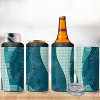 Polynesian Tribal Pattern Patchwork Picturesque 4 in 1 Can Cooler Tumbler Oceanic