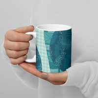 Polynesian Tribal Pattern Patchwork Picturesque Ceramic Mug Oceanic