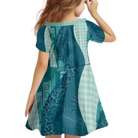 Polynesian Tribal Pattern Patchwork Picturesque Family Matching Summer Maxi Dress and Hawaiian Shirt Oceanic