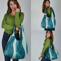 Polynesian Tribal Pattern Patchwork Picturesque Grocery Bag Oceanic