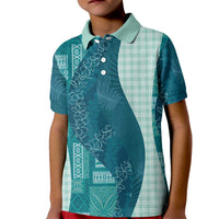Polynesian Tribal Pattern Patchwork Picturesque Kid Polo Shirt Oceanic