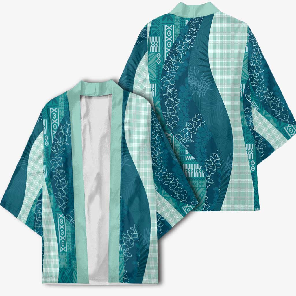 Polynesian Tribal Pattern Patchwork Picturesque Kimono Oceanic
