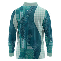 Polynesian Tribal Pattern Patchwork Picturesque Long Sleeve Polo Shirt Oceanic
