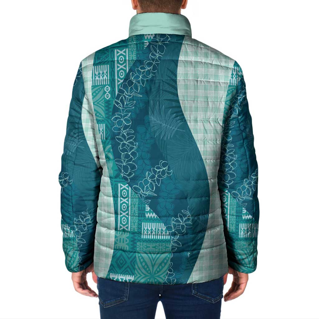 Polynesian Tribal Pattern Patchwork Picturesque Padded Jacket Oceanic
