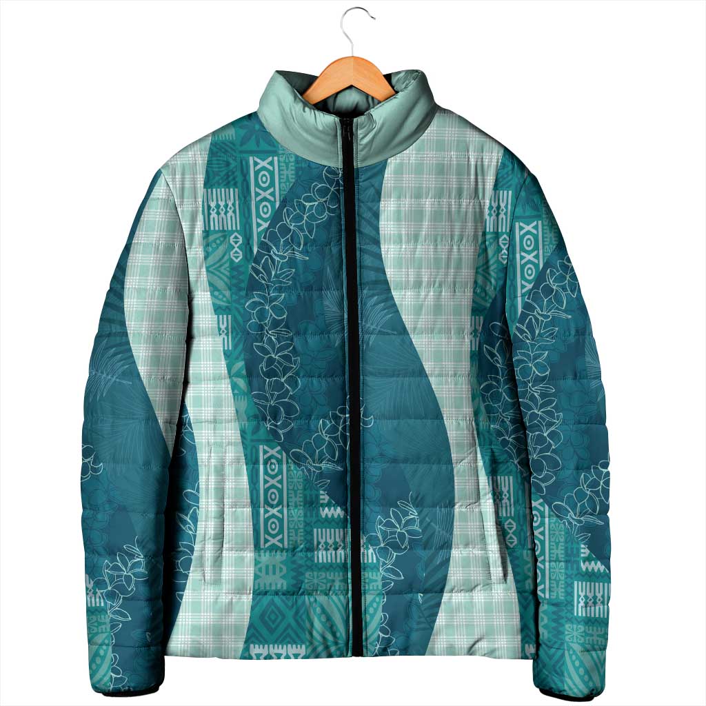 Polynesian Tribal Pattern Patchwork Picturesque Padded Jacket Oceanic