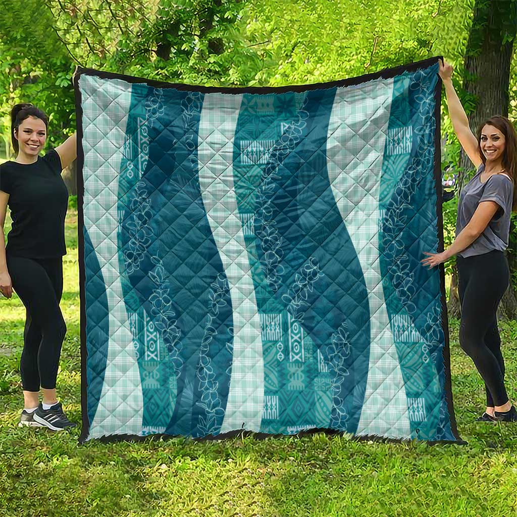 Polynesian Tribal Pattern Patchwork Picturesque Quilt Oceanic