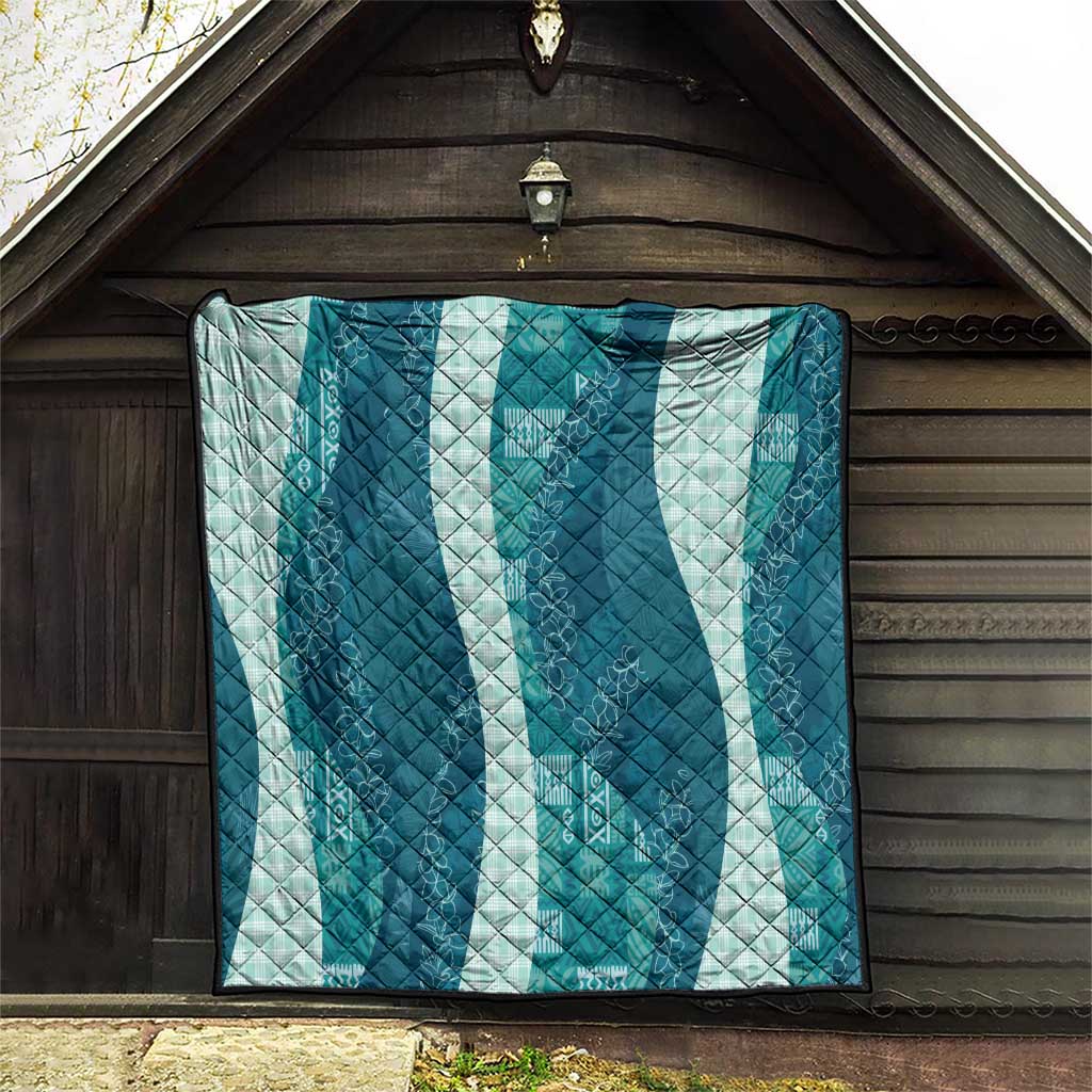Polynesian Tribal Pattern Patchwork Picturesque Quilt Oceanic