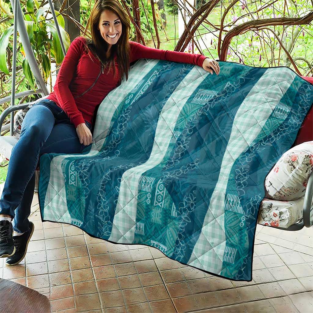 Polynesian Tribal Pattern Patchwork Picturesque Quilt Oceanic