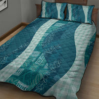 Polynesian Tribal Pattern Patchwork Picturesque Quilt Bed Set Oceanic