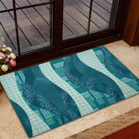 Polynesian Tribal Pattern Patchwork Picturesque Rubber Doormat Oceanic
