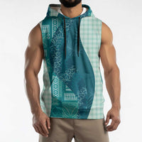 Polynesian Tribal Pattern Patchwork Picturesque Sleeveless Hoodie Oceanic