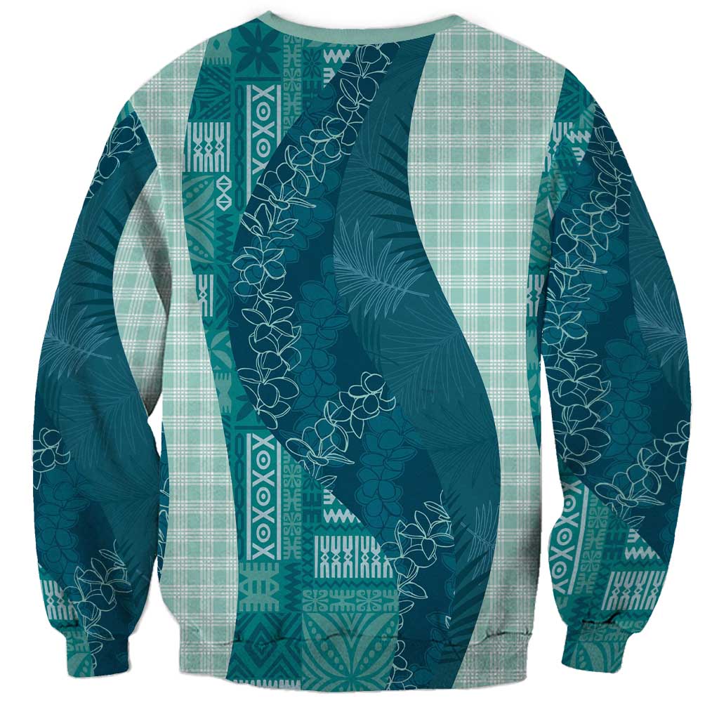 Polynesian Tribal Pattern Patchwork Picturesque Sweatshirt Oceanic