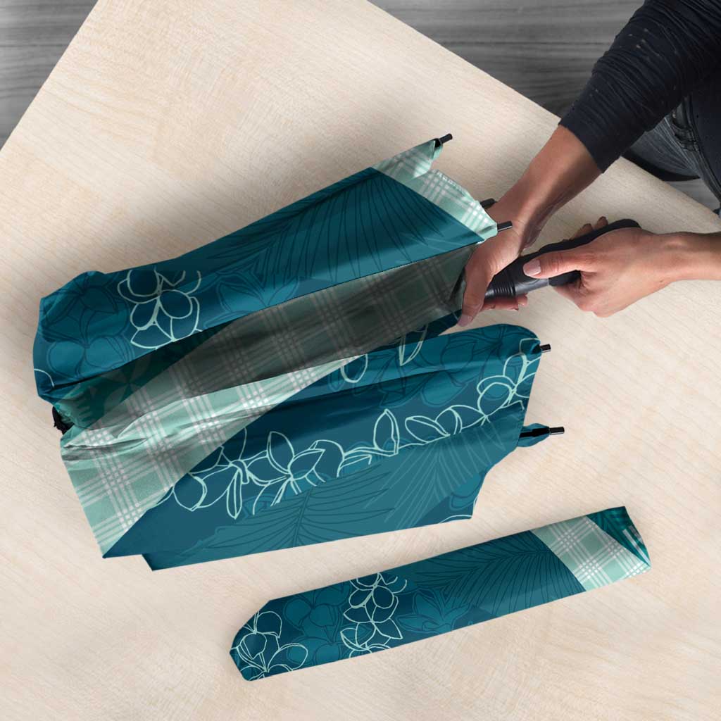 Polynesian Tribal Pattern Patchwork Picturesque Umbrella Oceanic