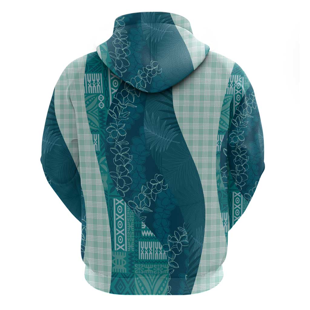 Polynesian Tribal Pattern Patchwork Picturesque Zip Hoodie Oceanic