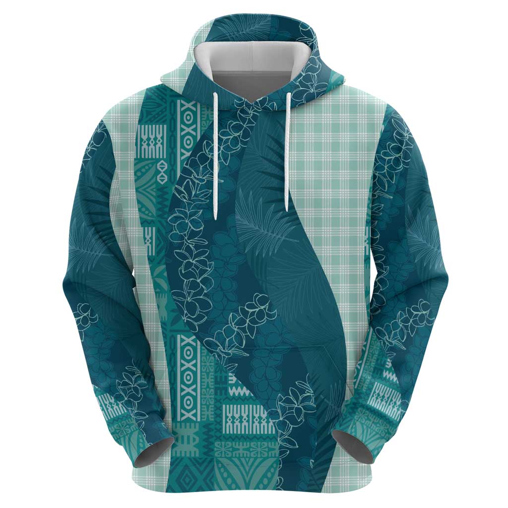 Polynesian Tribal Pattern Patchwork Picturesque Zip Hoodie Oceanic