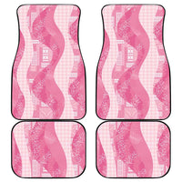 Polynesian Tribal Pattern Patchwork Picturesque Car Mats Rose Pink