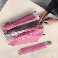 Polynesian Tribal Pattern Patchwork Picturesque Umbrella Rose Pink
