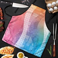 Polynesian Tribal Pattern Patchwork Picturesque Apron Holographic