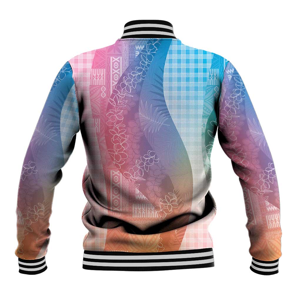 Polynesian Tribal Pattern Patchwork Picturesque Baseball Jacket Holographic