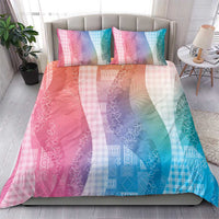Polynesian Tribal Pattern Patchwork Picturesque Bedding Set Holographic