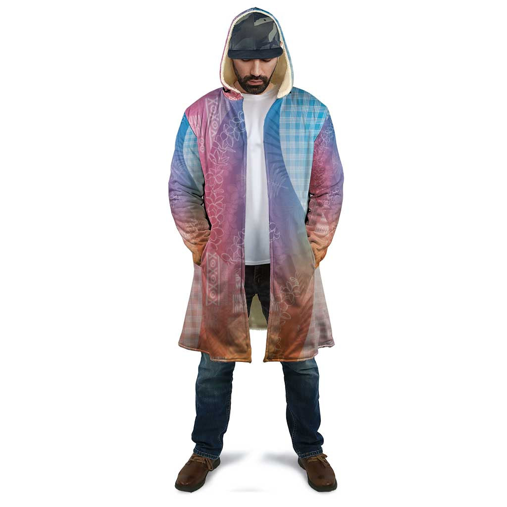 Polynesian Tribal Pattern Patchwork Picturesque Cloak Holographic