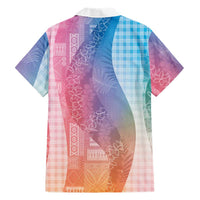 Polynesian Tribal Pattern Patchwork Picturesque Hawaiian Shirt Holographic