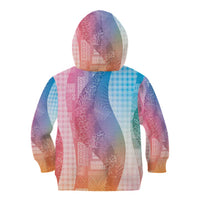 Polynesian Tribal Pattern Patchwork Picturesque Kid Hoodie Holographic