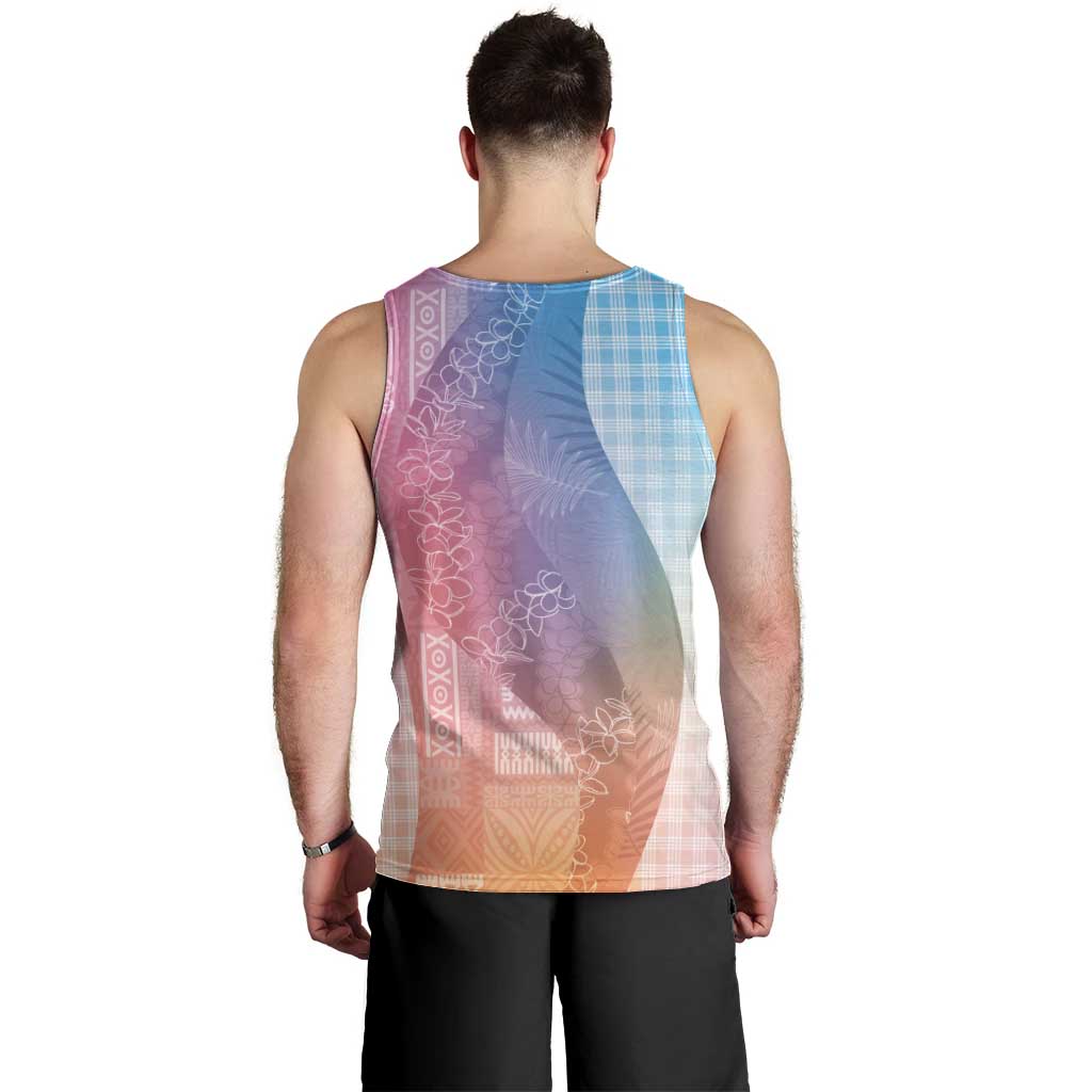 Polynesian Tribal Pattern Patchwork Picturesque Men Tank Top Holographic
