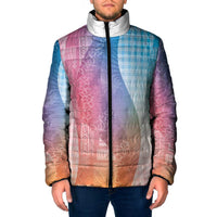 Polynesian Tribal Pattern Patchwork Picturesque Padded Jacket Holographic