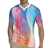 Polynesian Tribal Pattern Patchwork Picturesque Rugby Jersey Holographic