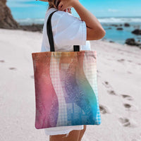 Polynesian Tribal Pattern Patchwork Picturesque Tote Bag Holographic