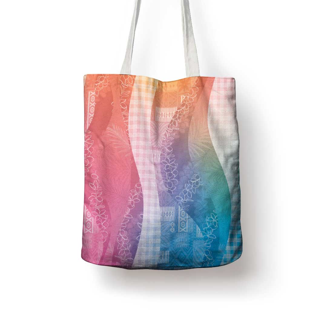 Polynesian Tribal Pattern Patchwork Picturesque Tote Bag Holographic