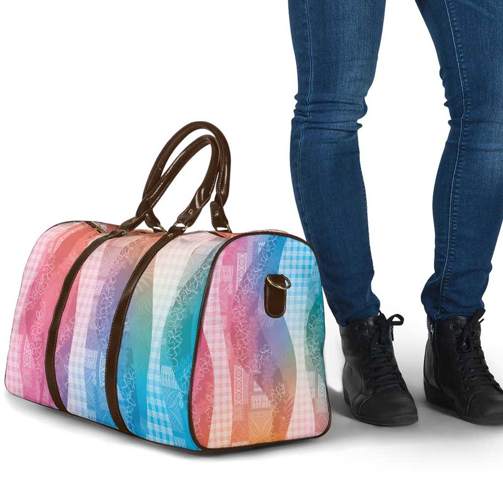 Polynesian Tribal Pattern Patchwork Picturesque Travel Bag Holographic