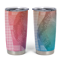 Polynesian Tribal Pattern Patchwork Picturesque Tumbler Cup Holographic